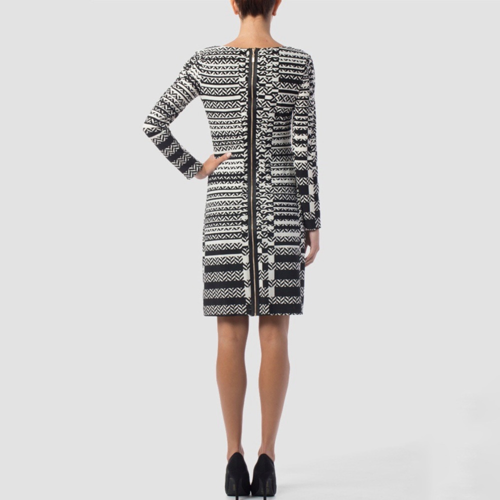 Joseph Ribkoff Black and White Dress Style 153872 Size 12 - Picture 5 of 13